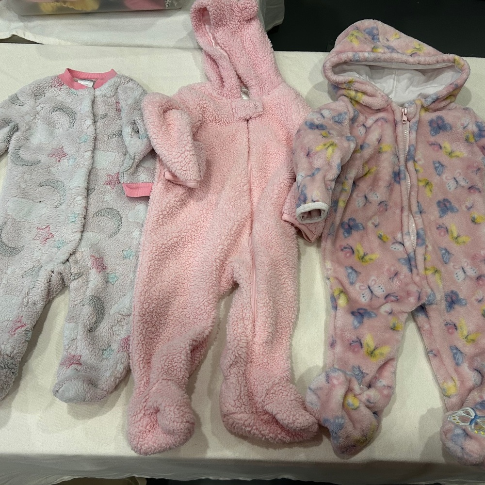 3 Baby warm onesie bundle